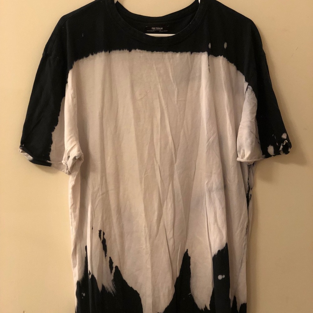 Zara Trafaluc Oversized Tie-Dye Tee Shirt